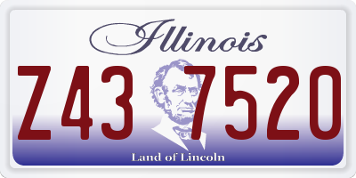 IL license plate Z437520