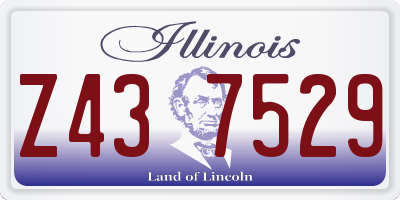 IL license plate Z437529
