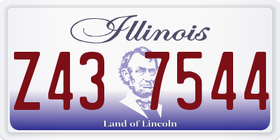 IL license plate Z437544