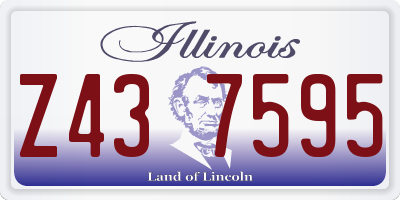 IL license plate Z437595