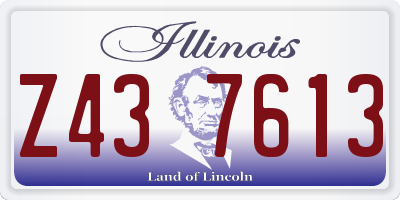 IL license plate Z437613