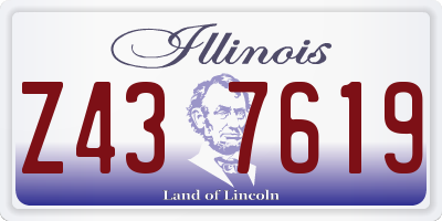 IL license plate Z437619