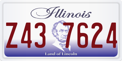 IL license plate Z437624