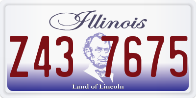 IL license plate Z437675