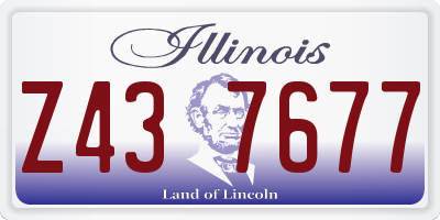 IL license plate Z437677