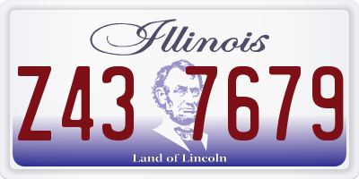 IL license plate Z437679