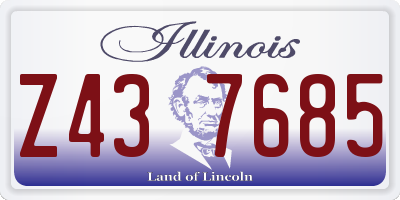 IL license plate Z437685