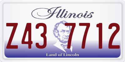 IL license plate Z437712