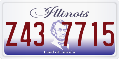 IL license plate Z437715