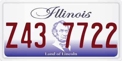 IL license plate Z437722