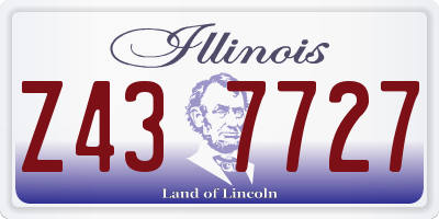 IL license plate Z437727