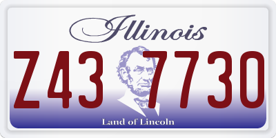 IL license plate Z437730