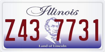 IL license plate Z437731