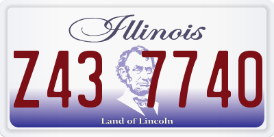 IL license plate Z437740