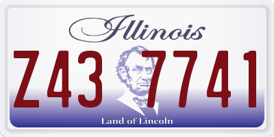 IL license plate Z437741