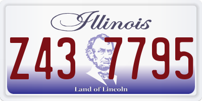 IL license plate Z437795
