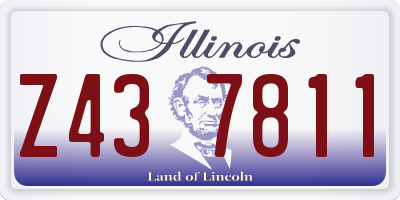 IL license plate Z437811