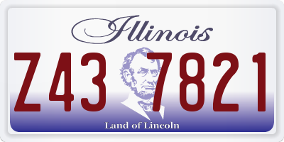 IL license plate Z437821