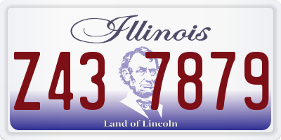 IL license plate Z437879