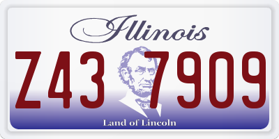 IL license plate Z437909