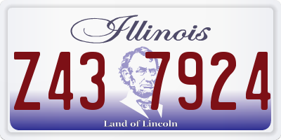 IL license plate Z437924