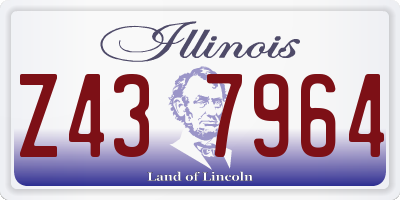 IL license plate Z437964