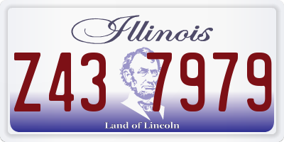 IL license plate Z437979