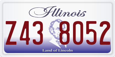 IL license plate Z438052