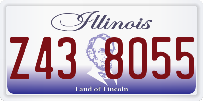 IL license plate Z438055