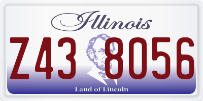 IL license plate Z438056