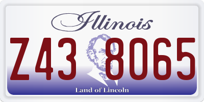 IL license plate Z438065
