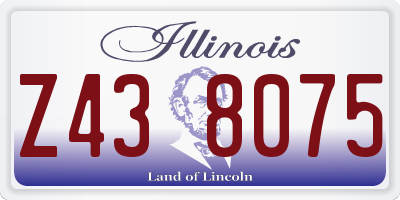 IL license plate Z438075