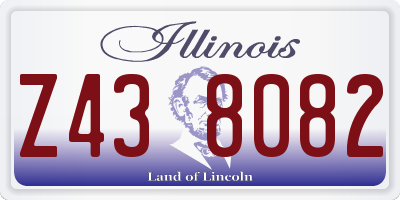 IL license plate Z438082