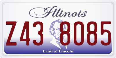 IL license plate Z438085
