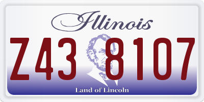 IL license plate Z438107