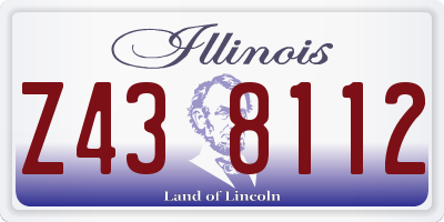IL license plate Z438112