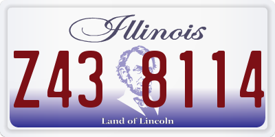 IL license plate Z438114
