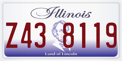 IL license plate Z438119