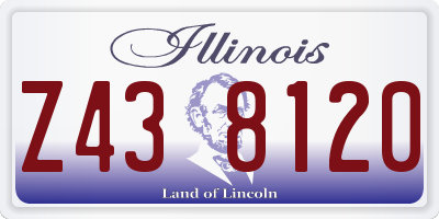 IL license plate Z438120