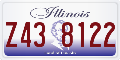 IL license plate Z438122