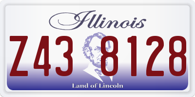 IL license plate Z438128