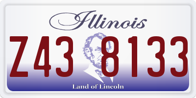 IL license plate Z438133