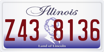 IL license plate Z438136