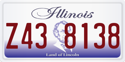 IL license plate Z438138