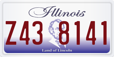 IL license plate Z438141