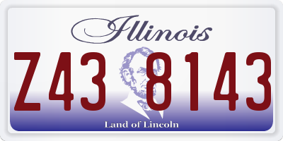 IL license plate Z438143