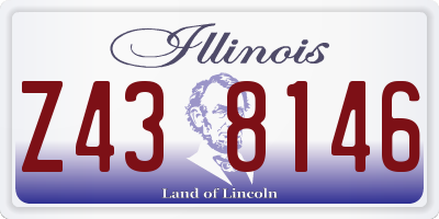 IL license plate Z438146
