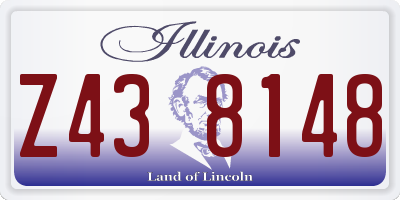 IL license plate Z438148