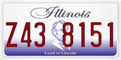 IL license plate Z438151