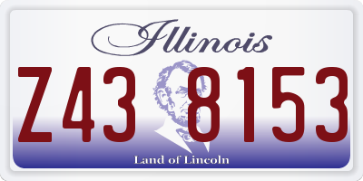 IL license plate Z438153